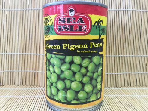 Green Pigeon Peas, gruene Pigeon Erbsen, Guandules, Sea Isle, 425g/260g ATG
