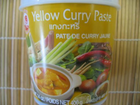 Thailaendische Currypaste Gelb, Cock Brand, 1kg Becher