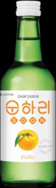 Soju, Chum Churum, Yuzu, Zitrone, Vodka aus Korea, Alk. 12 % VOL., 350ml