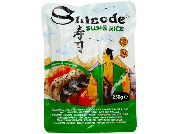 Gekochter Sushi-Reis, verzehrfertig, Shinode, 250g