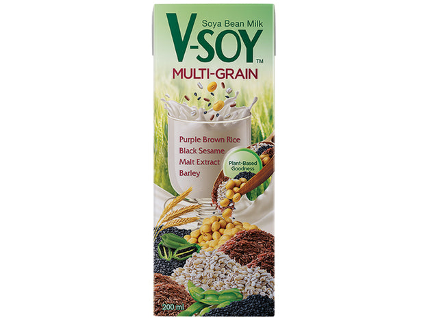 Soja-Mehrkorn Drink, V-SOY, 4x200ml PACK