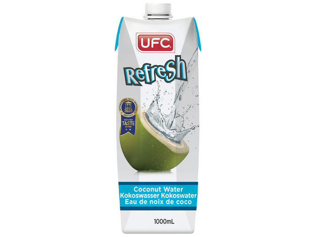 Kokoswasser, 100% natural, ohne Zucker, UFC,  3x1ltr.
