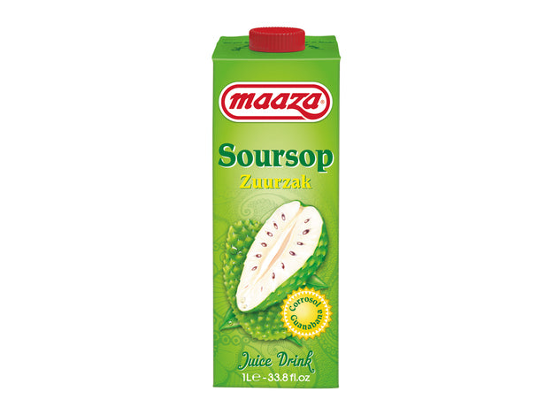 Soursop, Guanabana, Corrosol, Sauersack, Fruchtsaftgetraenk, Maaza, 1 ltr. Tetra
