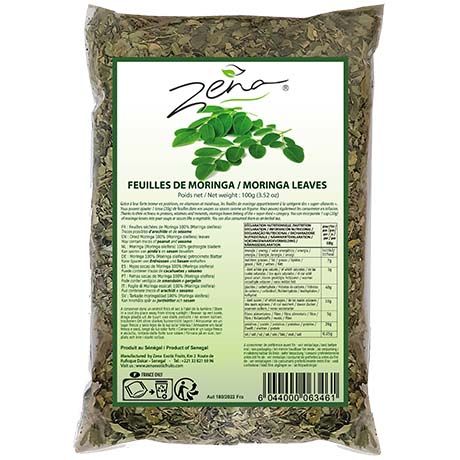 Moringa Blätter, ZENA, 100g