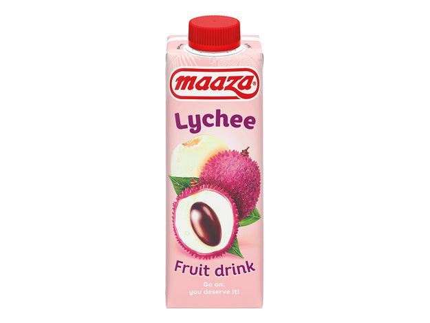 Lychee Fruchtsaftgetraenk, Maaza, 0,33 ltr. Tetra