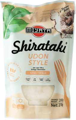 Shirataki, Udon Style, Miyata,  1x270g/200g ATG