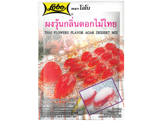 Thai Flowers Flavour Agar Dessert, Salak Frucht Gelee Mix, Lobo, 115g