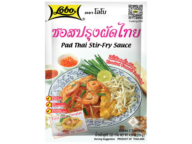 Pad Thai Stir Fry Sauce, geroestete Erdnuesse incl., Lobo, 120g