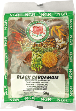 Kardamom, schwarz, Moti Elaichi, large cardamom, NGR, 50g
