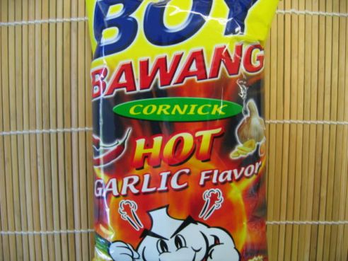 Frittierte Maiskoerner mit scharfem Knoblauchgeschmack, Boy Bawang, 100g