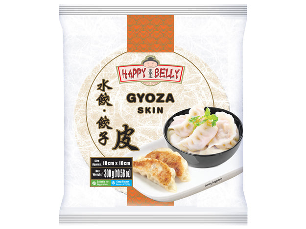 Gyoza Skin, Gyosa Blaetter, rund, 10cm, 300g, Happy Belly