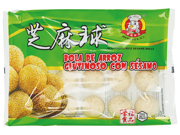 Klebereisbällchen Sesam, Sesambällchen, Meng Fu, 400g, 20 Bällchen, Tiefkühl 1