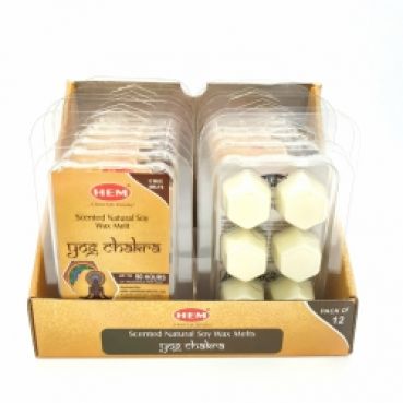 Duftende natuerliche Sojawachs-Schmelze, Yog Chakra, 6 St., 90 Stunden