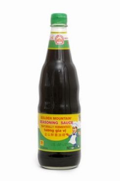 Sojasosse, gewuerzt, Thai Maggi, Golden Mountain, gruene Kappe, 600ml