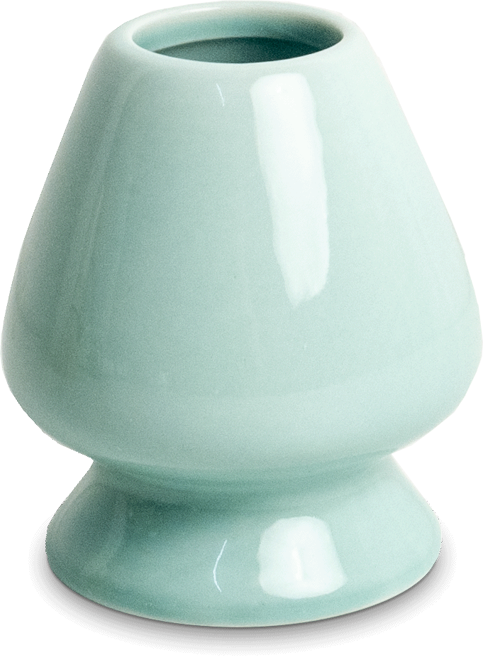 Matcha Teebesen Halter, Ablage, mint gruen, Keramik