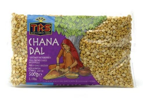Kichererbsen, Chana Dal, geschaelt und halbiert, TRS, 500g