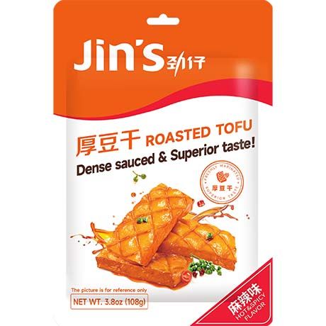 Tofu-Snack, gebraten, scharf, JINZAI, 108g 1