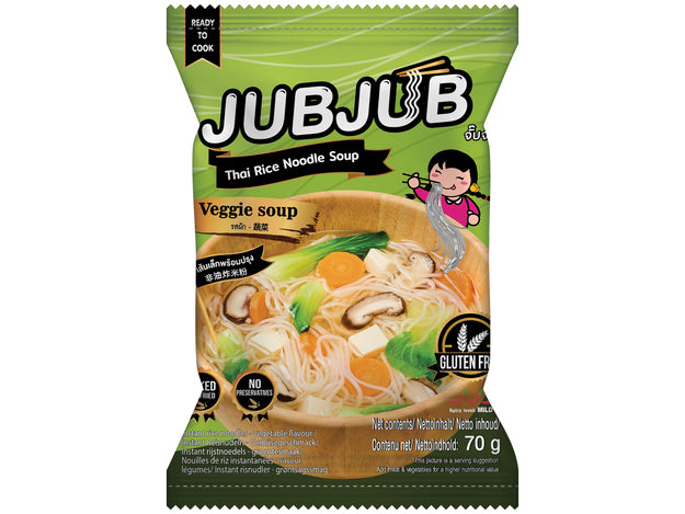 Instant Reisnudeln Gemüse, JUB JUB, 70g