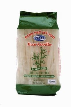 Reisnudeln, Banh Pho My Tho, 10mm breit, XL, Bamboo Tree, 400g