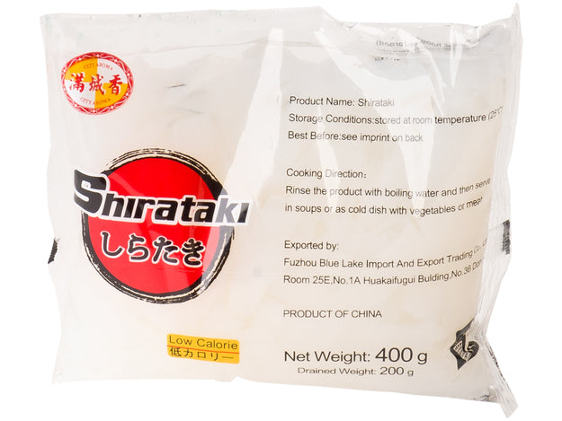 Shirataki, Konjak Bandnudeln, breit, Fetucchine, City Aroma, 20x420g/200g ATG