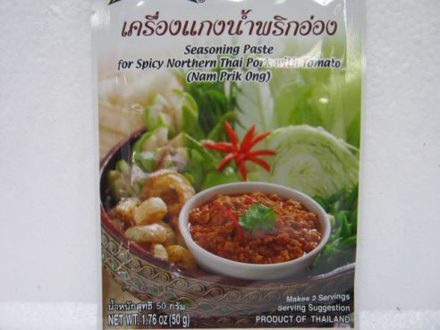 Wuerzpaste fuer Schweinefleisch mit Tomaten, Nam Prik Ong, Lobo, 50g