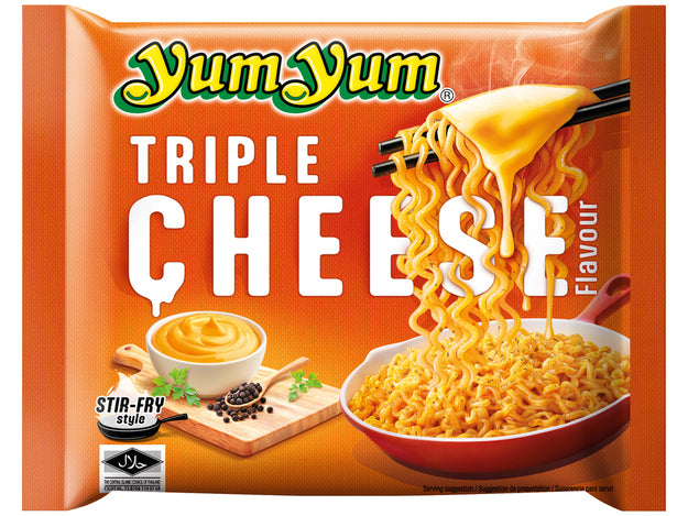 Triple Cheese, Instant Nudeln, mit 3fach Käse Geschmack, Yum Yum,  100g 1