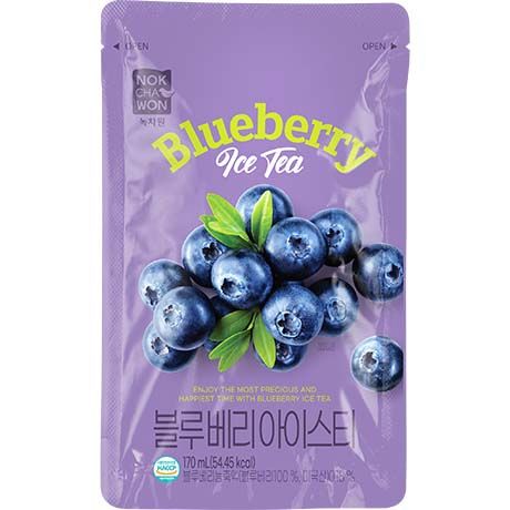 Eistee-Getränk Blaubeer, NOKCHAWON, 170ml Pouch 1