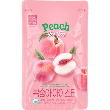 Eistee-Getränk Pfirsich, NOKCHAWON, 170ml Pouch 1