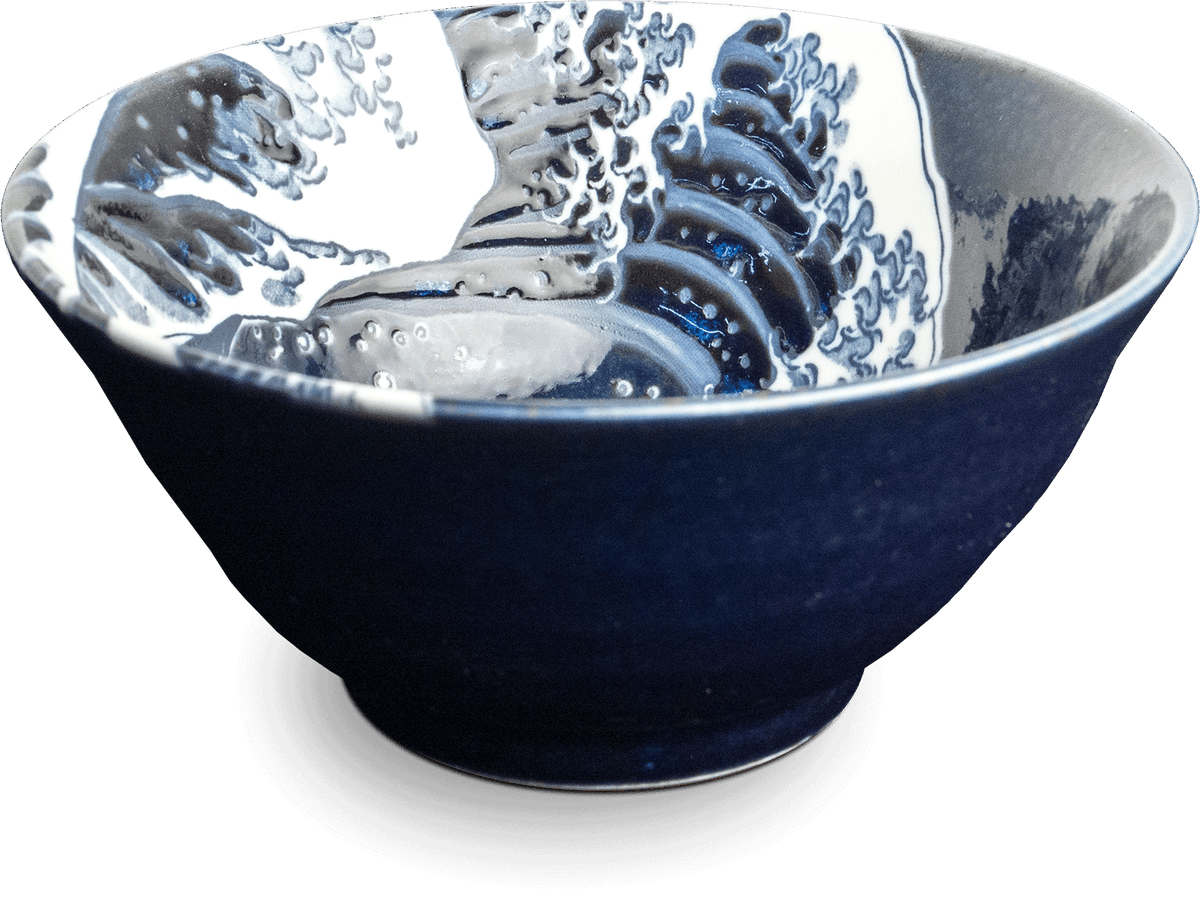 Schüssel, Bowl, Hokusai, 15cm, H 7cm, Japan 1