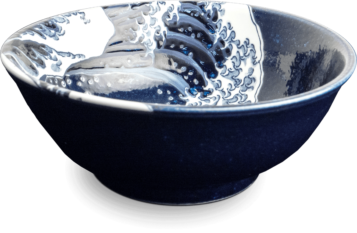 Schüssel, Ramen Bowl, Hokusai, 19,5cm, H 7,5cm, Japan 1