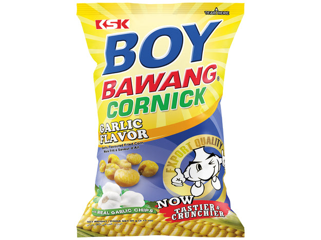 Frittierte Maiskoerner mit Knoblauchgeschmack, Boy Bawang, 100g
