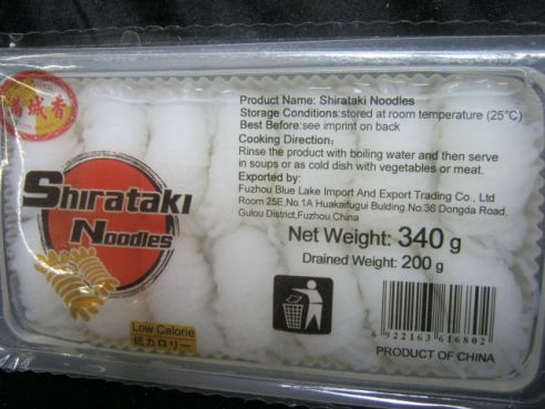 Shirataki, Konjak Nudeln zu Knoten gebunden, City Aroma,  1x340g/200g ATG