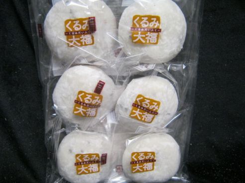 Kurumi Daifuku Mochi, 6 St., 270g, Mebukiya