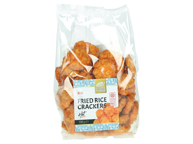Hot Fried Rice Crackers, scharf gebackenes Reisgebaeck, 150g
