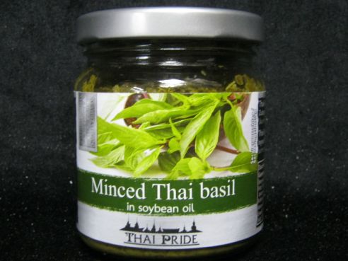 Thai Basilikum, gehackt in Sojaoel, Bai Horapa, Thai Pride, 175g