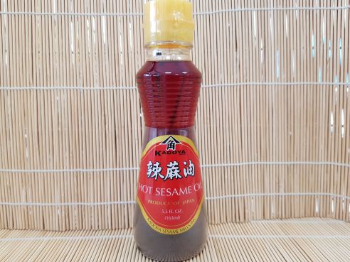 Sesamoel, La Yu Oel, scharfes japanisches Wuerz Oel, Kadoya, 163ml