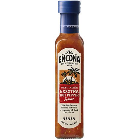 West Indian EXTRA HOT Pepper Sauce, Encona, 142ml