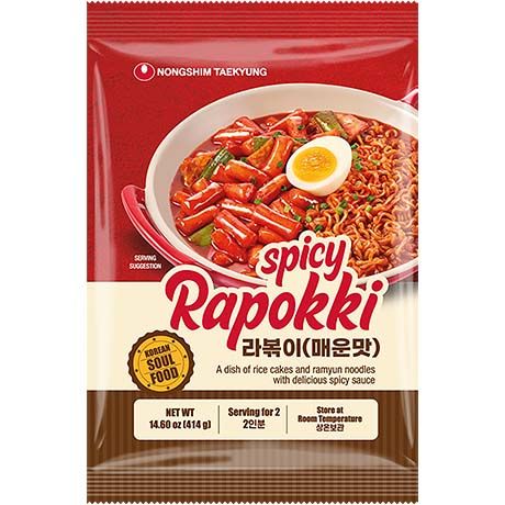 Topokki mit Ramyun Spicy, Rapokki, 414g, Nong Shim