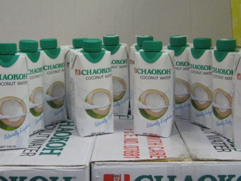 Kokoswasser, reines junges Kokosnusswasser, Chaokoh, 12x330ml.