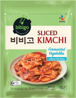 Mat Kimchi, VEGAN, Chinakohl, geschnitten, Bibigo, 150g Btl.