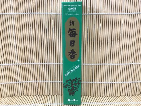 Raeucherstaebchen, Morning Star, Sage (Salbei), 13cm, 50 St.