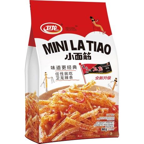 Weilong Gluten Snack, Mini Latiao, 360g