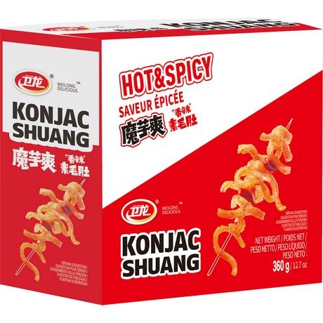 Weilong Konjak Shuang Snack, hot & spicy, 360g