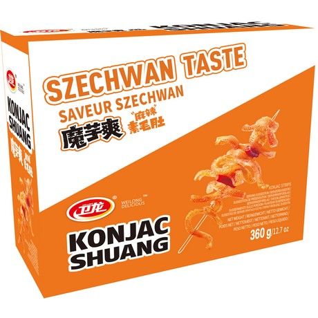 Weilong Konjak Shuang Snack, szechuan, 360g