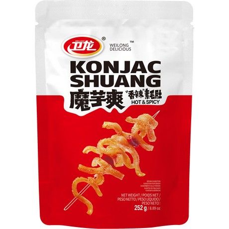 Weilong Konjak Shuang Snack, hot & spicy, 252g