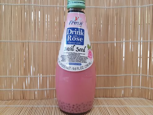 Rose Drink with Basil Seed, V-Fresh, 290ml