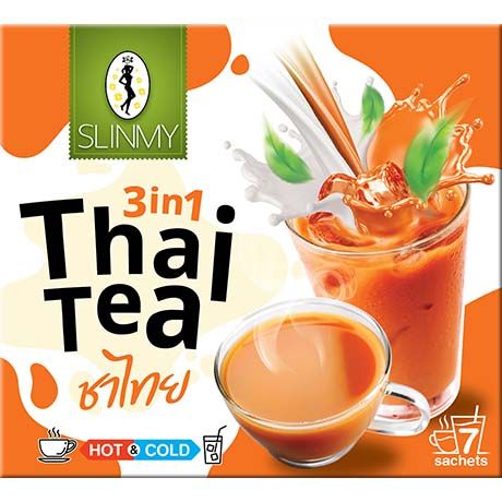 Instant Teemix Thailändisch, Thai Tea, 3 in 1, Slinmy, 210g
