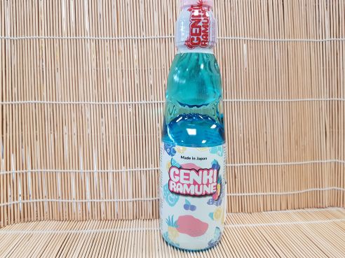 Ramune, japanische Limonade mit Kohlensaeure, Blaubeere, 200ml