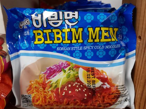 Bibim Men, instant Nudelsuppe, kalte Nudeln, Paldo, 130g