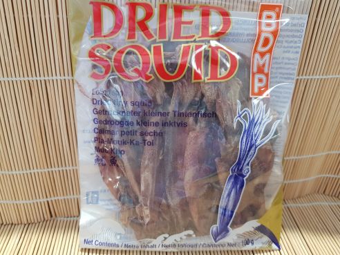 Tintenfisch, klein, getrocknet, ganz, BDMP, 100g